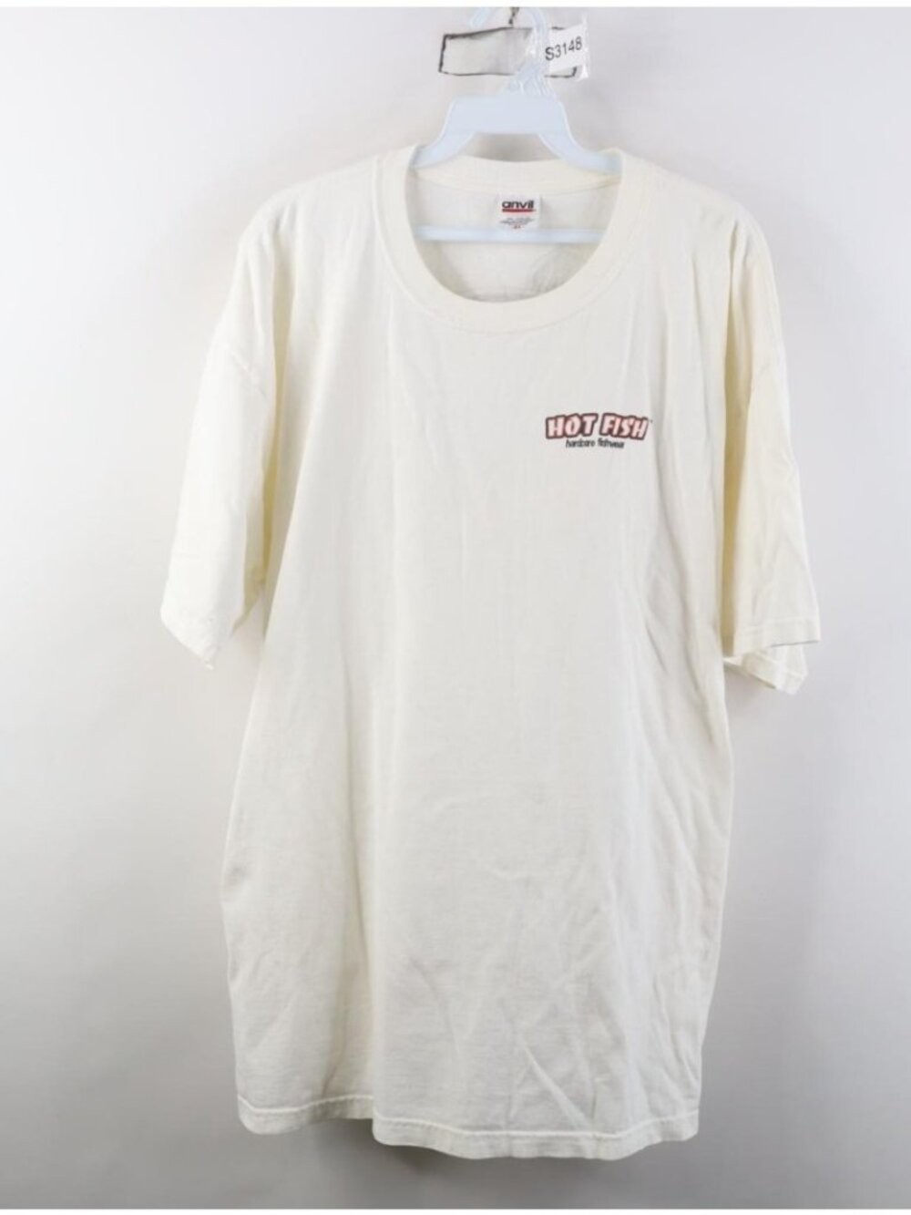 Vintage 90s Y2K Streetwear Mens XL Piranha Fish Fishing Short Sleeve T-Shirt